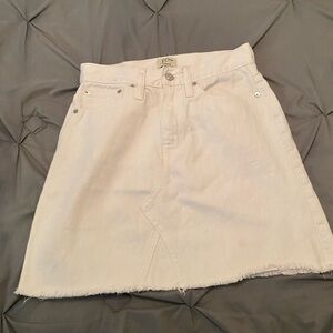 J. Crew Cream A-Line‎ Mini Skirt